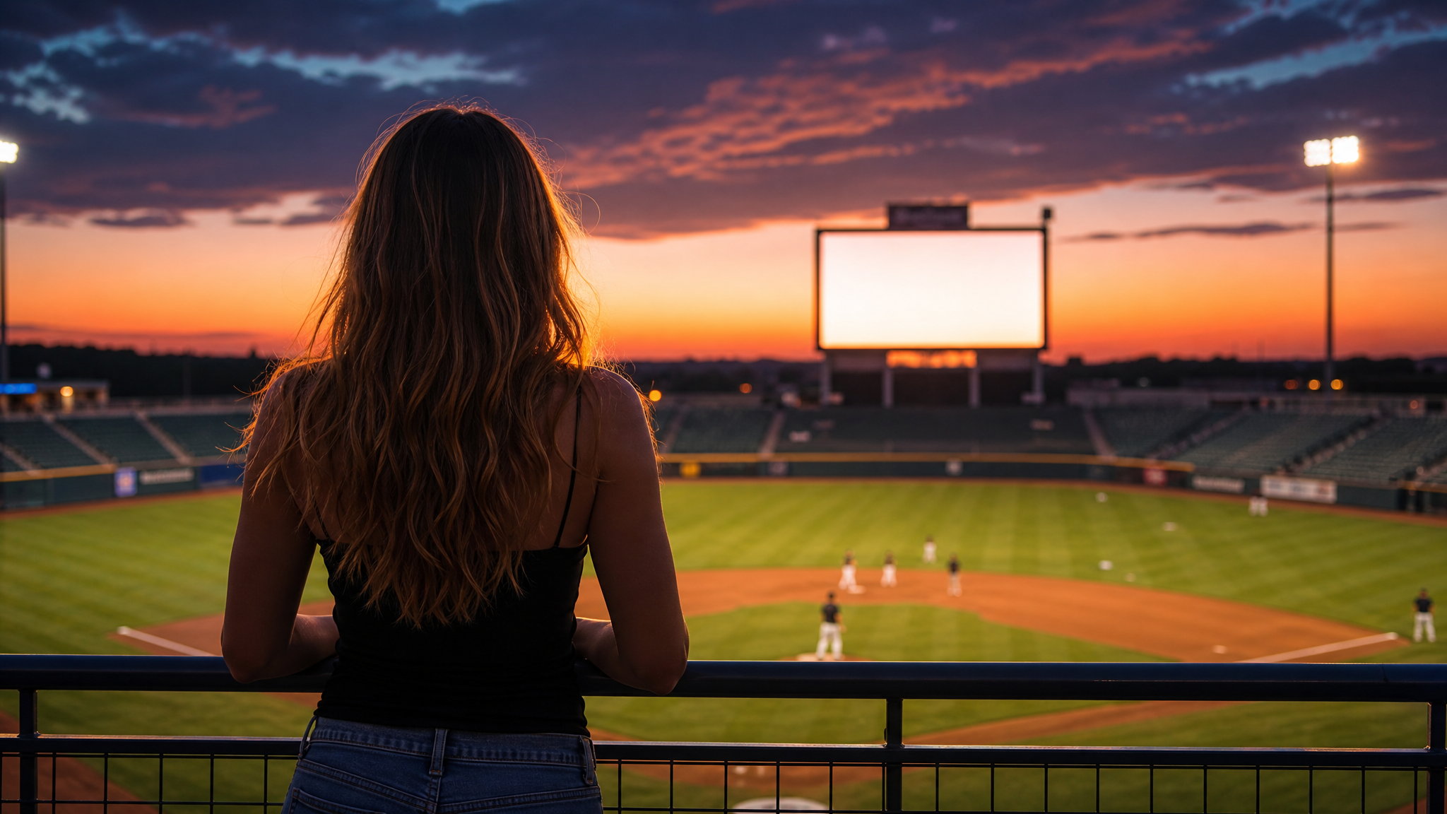 AI baseball stadium video generator fan-cam broadcast moment with packed stadium atmosphere