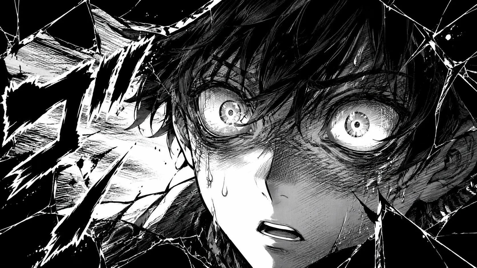 Emotional manga reaction panel