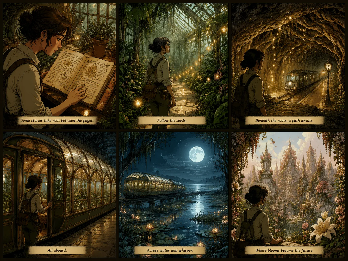 Emotional novel to comic panel layout